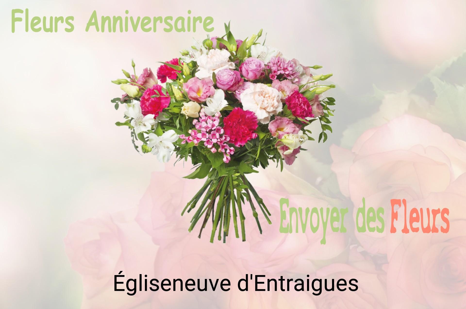 Bouquet de fleurs d’anniversaire livré à Égliseneuve-d'Entraigues